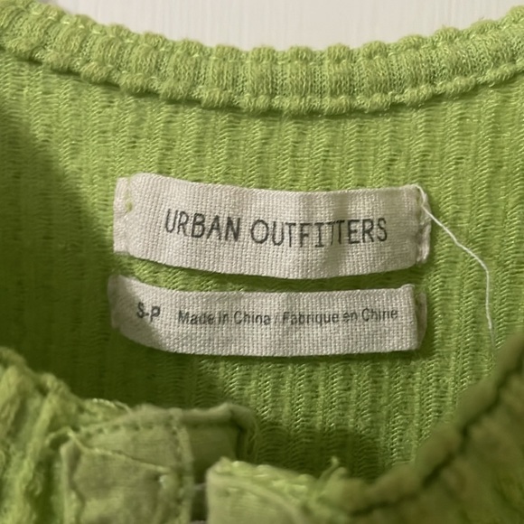 Urban Outfitters Lime Green Estella Textured Knit Crop Top Size S - Picture 4 of 10